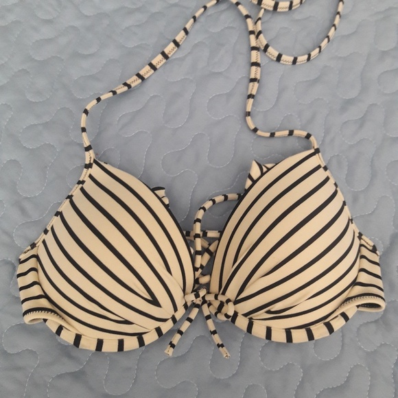 Victoria's Secret Other - VICTORIAS SECRET BLACK AND WHITE STRIPE BIKINI TOP